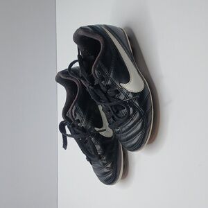 Nike Soccer Cleat‎ - 599072-010 - Black  White - Kid's